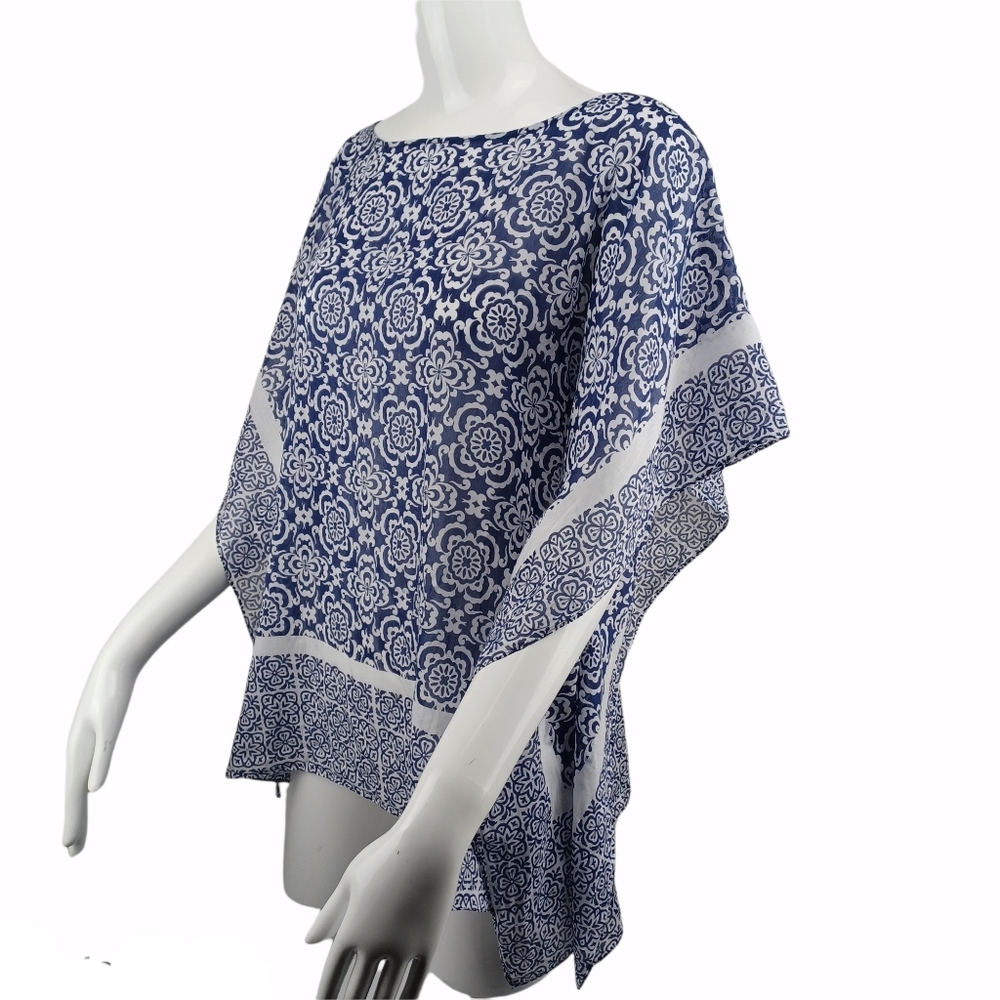 Talbots Printed Cover-up Top - Picture 2 of 6